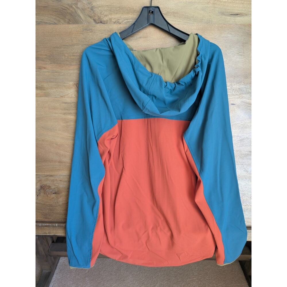 NWT KAVU River Throwshirt Mens M Blue Orange Valley View Lightweight Full Zip - Picture 2 of 5